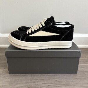 Rick Owens Black Suede Vans